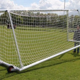 Voetbaldoel ovaal 120x100 gefr. nethaak, verpl. vol gelast