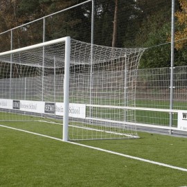 Voetbaldoel ovaal 120x100 ingefr nethaak, vrije netophang, 100cm grondpot