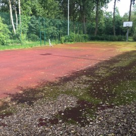 Onderhoud van particuliere hardcourt tenniscourts - afbeelding