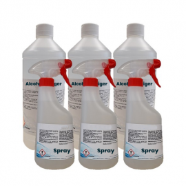 Spray materialen alcoholreiniger 3x750mL + 3x1L