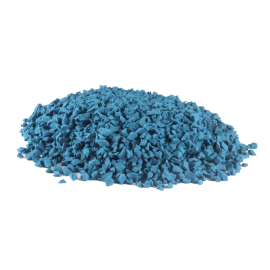 Blauwe rubbergranulaat (type 0,5-1,5 mm) 