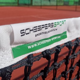 Aanleg allweather kunstgras tennisterrein bij TC Brabo in Schilde - afbeelding