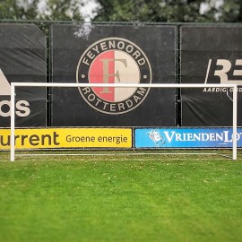 Plaatsing voetbaldoelen op Feyenoord  - afbeelding