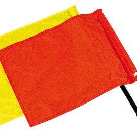 Grensrechtervlag Club III, 41x34 cm rood