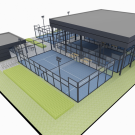 Aanleg padelcourts in Maaseik - afbeelding