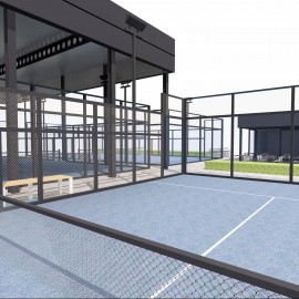 Aanleg padelcourts in Maaseik - afbeelding