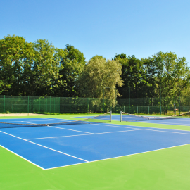 Aanleg van hardcourt tennisbanen bij Tennis Vlaanderen - afbeelding