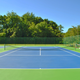 Aanleg van hardcourt tennisbanen bij Tennis Vlaanderen - afbeelding