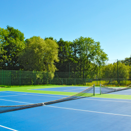 Aanleg van hardcourt tennisbanen bij Tennis Vlaanderen - afbeelding