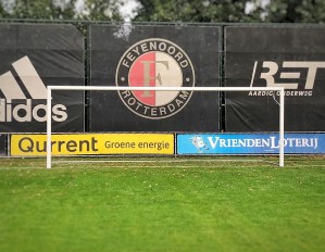 Plaatsing voetbaldoelen op Feyenoord 